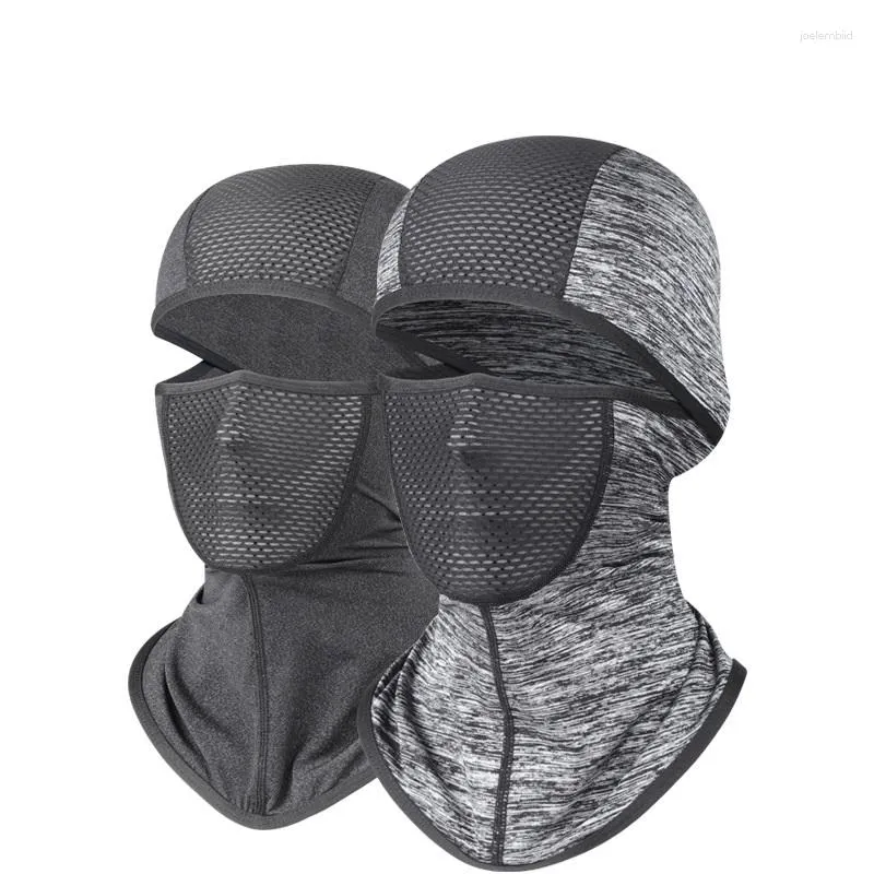 Berets moda tecido ciclismo bicicleta máscara facial anti-suor respirável boné anti-uv pára-sol equitação chapelaria balaclava