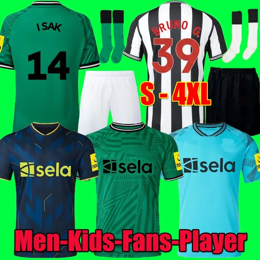 23 24 TONALI maglie da calcio per bambini Kit 2023 2024 BRUNO G. WILSON SAINT Nuovo MAXIMIN ISAK castello UnITeDS Maglia da calcio Portiere Casa Lontano Terzo Set Versione Fan Player