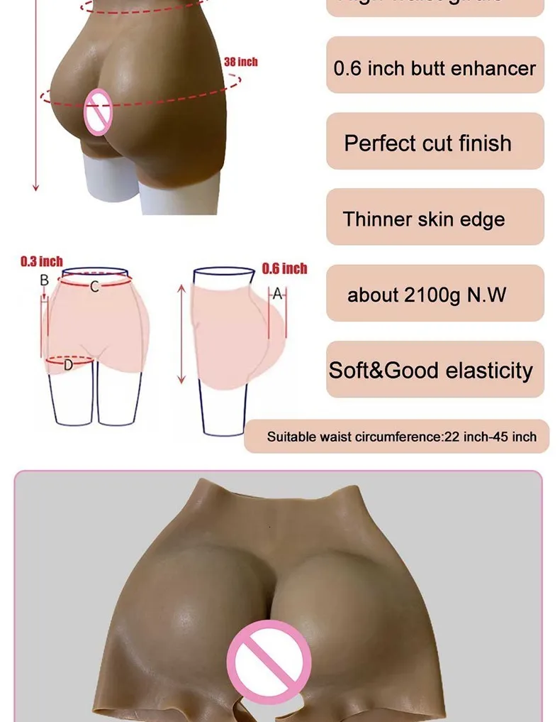 Silicone Full Bodysuit Breast Forms False Boobs Tits Fake Ass Enhancer for  Crossdresser Breastplate Transgender Cosplay,Brown,C Cup : :  Clothing, Shoes & Accessories