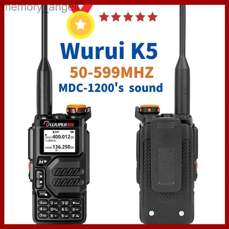 Walkie talkie Wurui K5 Air Band Walkie Talkie Scanner Budżet Radios Dwukierunkowy radiowy Profesional Amateur Długia zasięg UHF VHF FM HKD230922