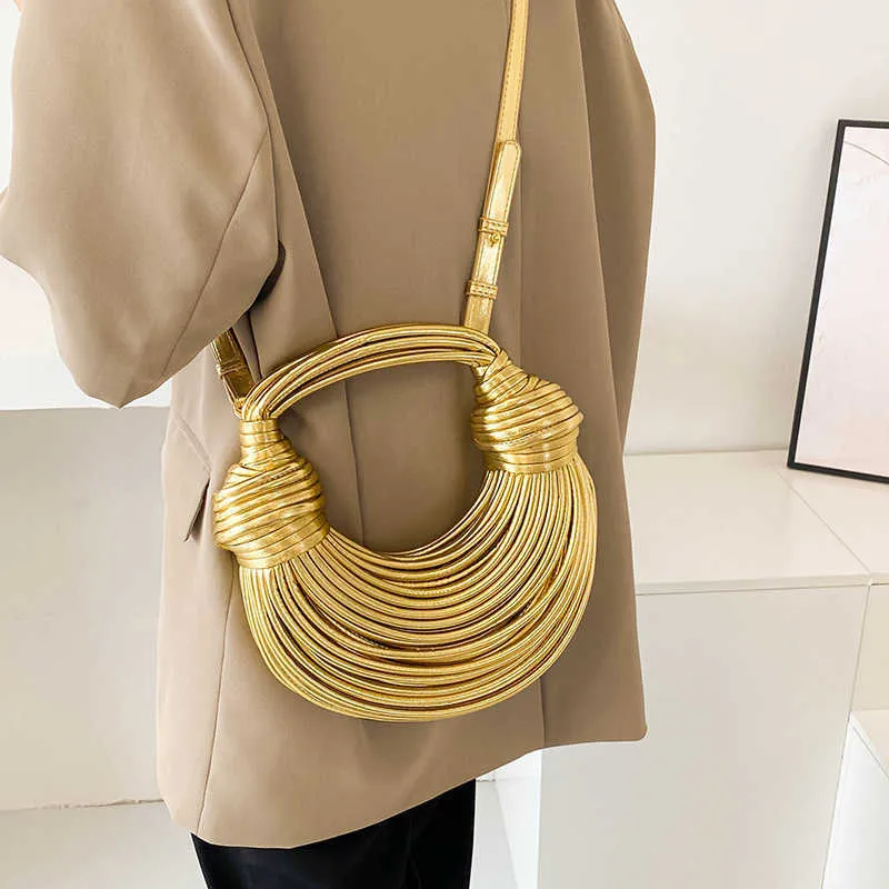 Double Knot Noodle Shape Fashion Stylish Handbag Bvs Designer Bag
