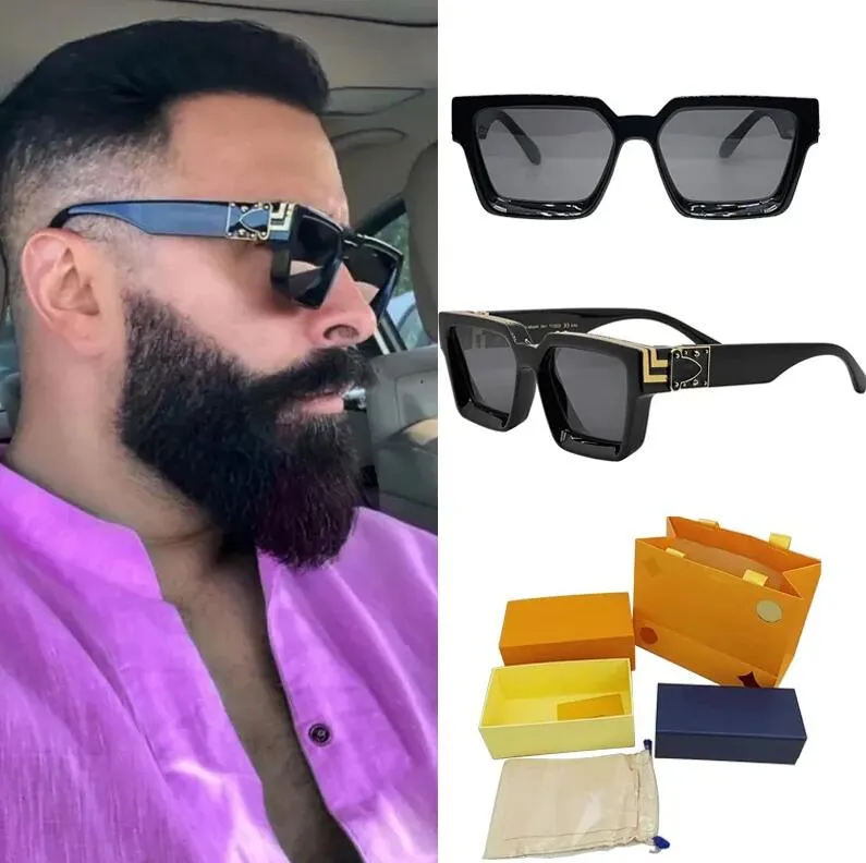 Óculos de sol milionário designer óculos de sol para mulheres óculos moda mens óculos de sol proteção uv homens designer óculos gradiente com caixas originais