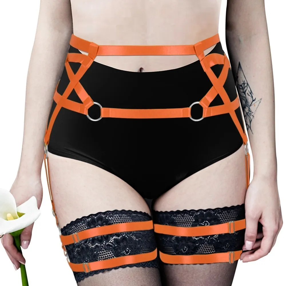 Suspenders Pentagram Women's Belt Punk Goth Stockings Garter Cage Strappy  Thigh Elastic Bandage Waist Lingerie 42 Buckle Length from Dhgate  Suspenders - price 33.82