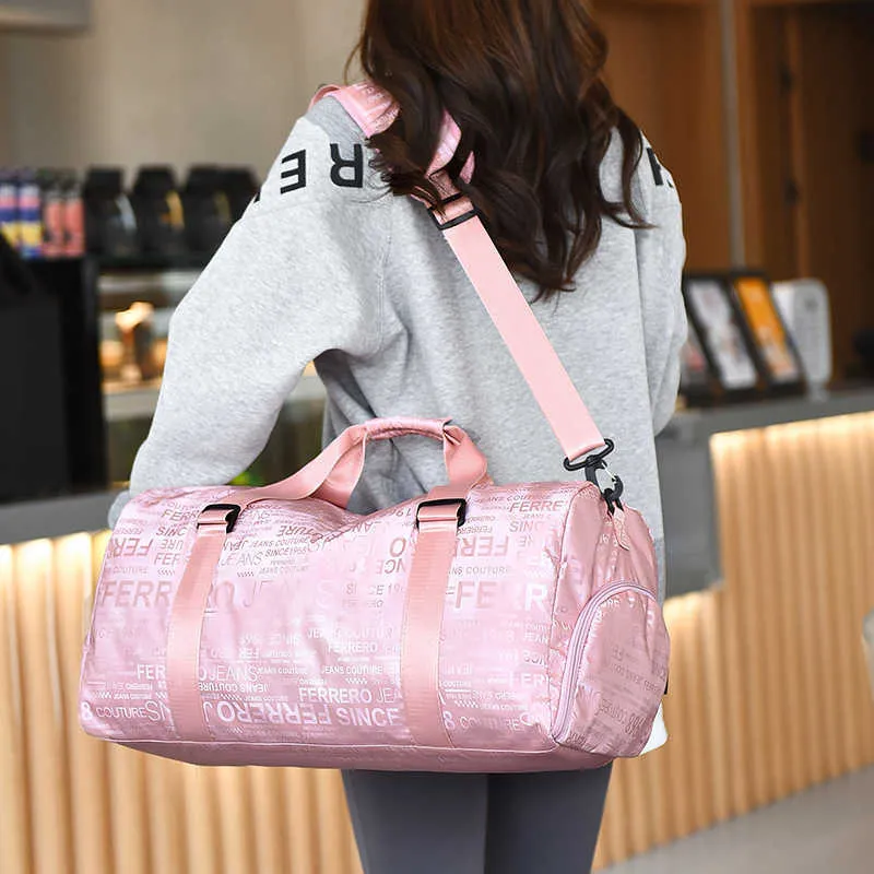 ETRONIK Borsa da viaggio Weekender da donna, grande borsa da viaggio con scomparto per le scarpe e borsa per il bagnato, borsa sportiva con borsa per la toilette, borsa da ospedale con