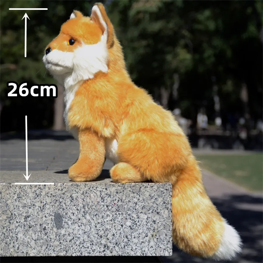 Simulation Wildlife Fox Model Realistic Animal Figures Children