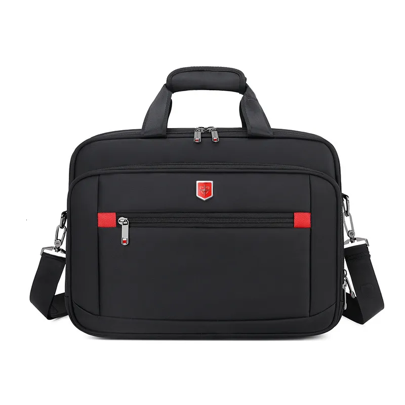 Briefcases Men's Business Briefcase Laptop Bag Waterproof Oxford Cloth Men Computers Handbags Portfolio Male Shoulder Travel Messenger Bags 230922