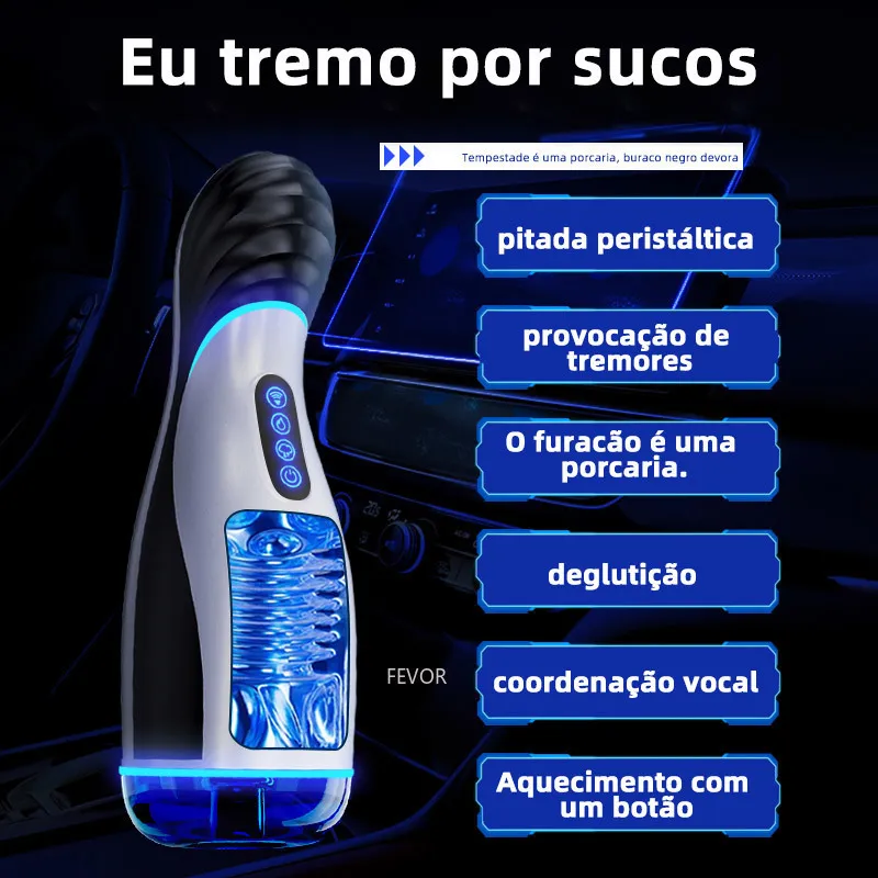 Masturbatoren für Männer, automatischer Blowjob-Cup, kraftvolles Saugen, intelligenter beheizter Masturbator für Erwachsene_voghion.com