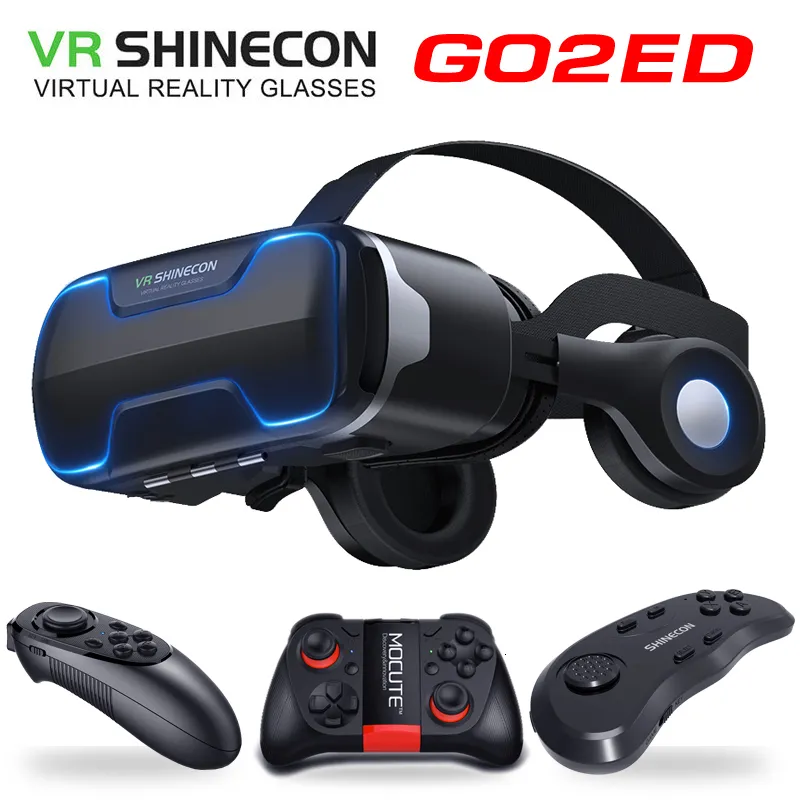 VRAR Accessorise G02ED VR shinecon 8.0 Standard edition and headset version virtual reality 3D VR glasses headset helmets Optional controlle 230922