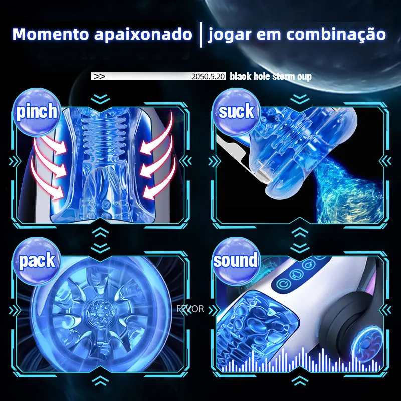 Masturbatoren für Männer, automatischer Blowjob-Cup, kraftvolles Saugen, intelligenter beheizter Masturbator für Erwachsene_voghion.com