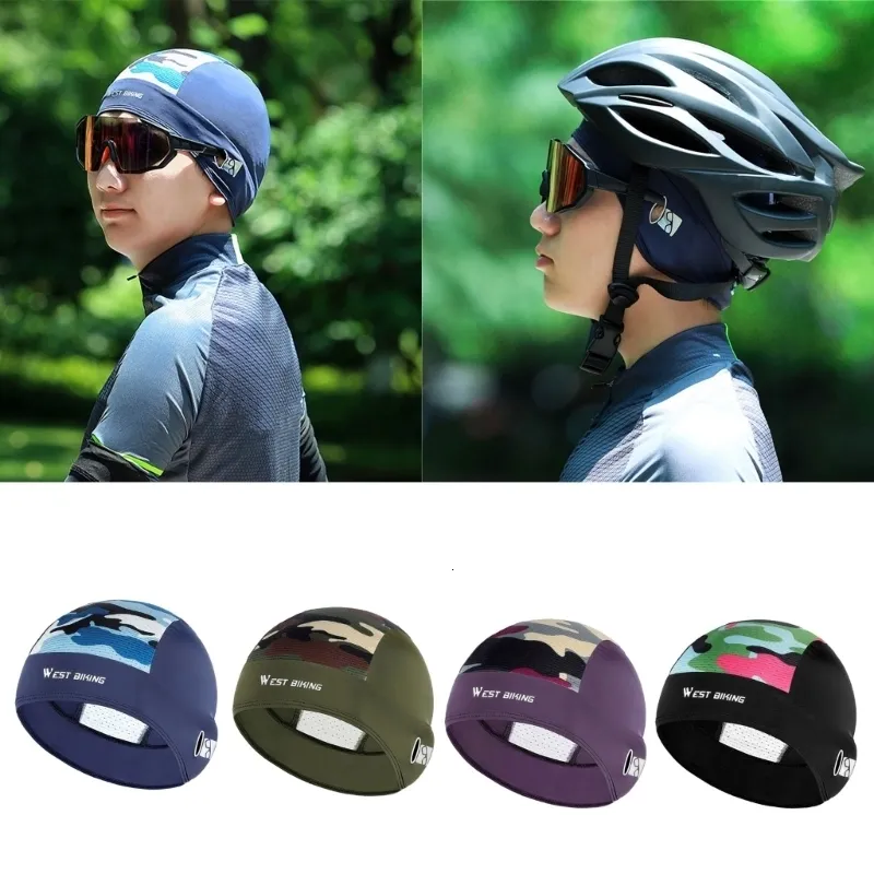 Fietshelmen Zomer Schedel Cap Mountainbike Hoed Helm Liner Ademend Koeling Hardlopen voor Mannen Vrouwen 24BD 230922