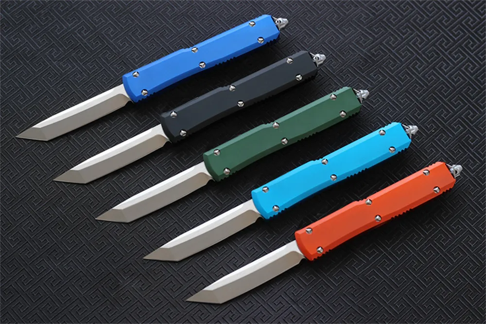 Hifinder Folding knife blade:D2Satin 6061-T6 Aluminum handle camping survival outdoor EDC hunt Tactical tool dinner kitchen knife