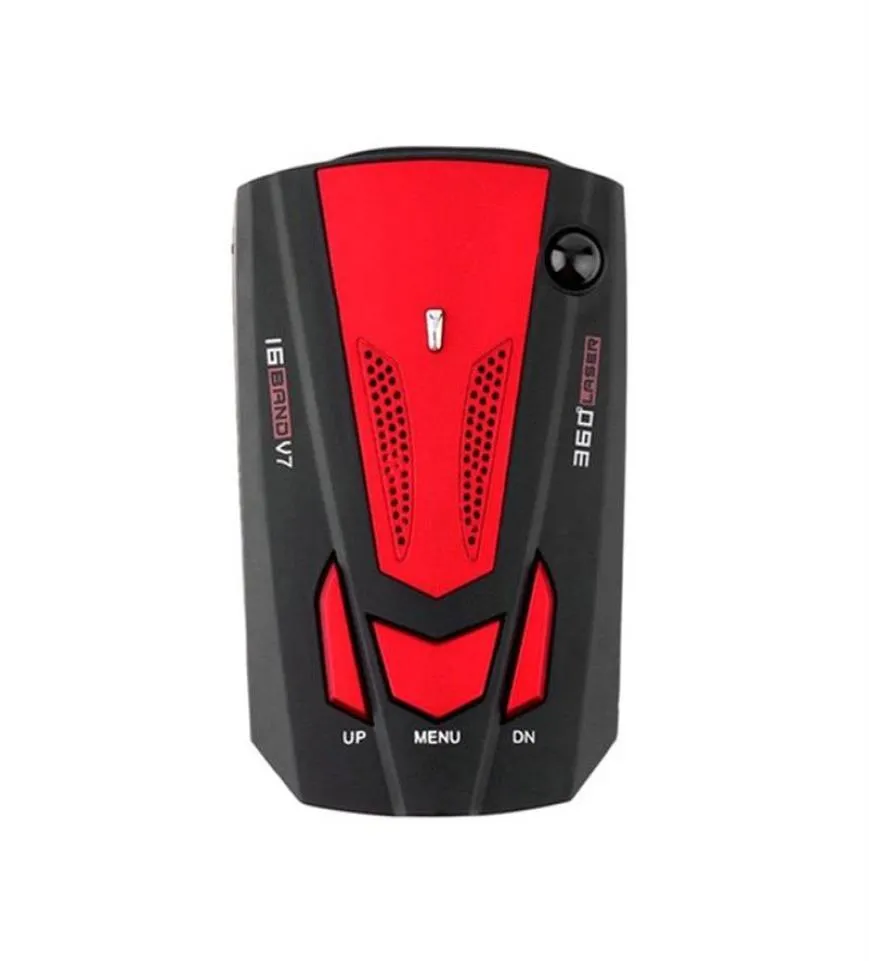 V7 16 Band 360 Degree GPS Detectors LED Display Car Radar Detector Tool Speed Voice with Russia English262O3531275