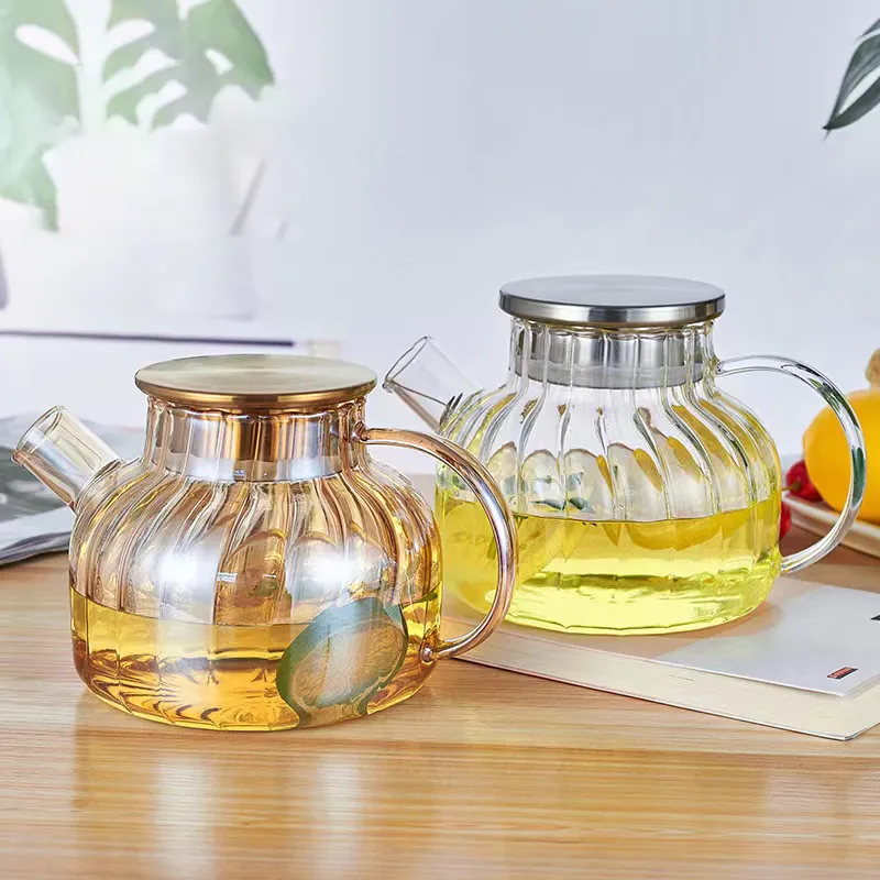 1pc Théière En Verre Avec Infuseur À Thé Bouilloire À Thé - Temu