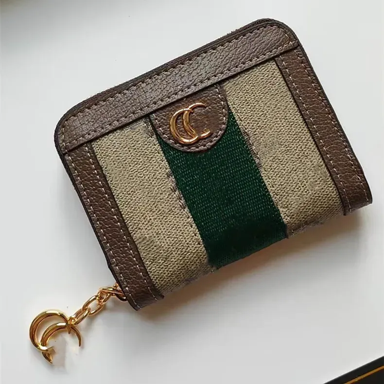 Genuine Leather Zipper Coin Purse Wallet Unisex Small Card