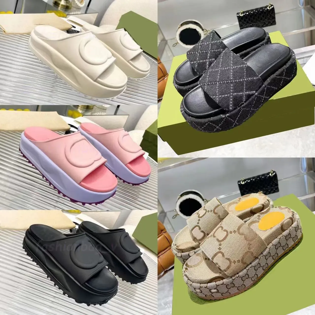 2023 designers sandália homens mulheres luxo clássico floral brocado slides apartamentos plataforma de borracha de couro flip flops engrenagem alta qualidade b hpeutr