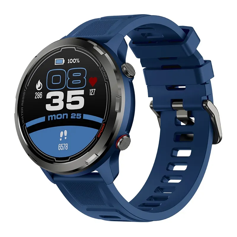 Zeblaze Stratos 2 Lite montre intelligente GPS extérieur intégré GPS plusieurs Modes de Sport boussole 24H suivi de la santé 5 ATM montre