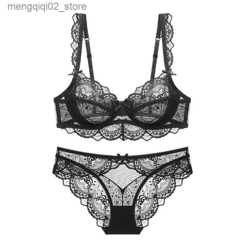 Bras Sets Womens Underwear Set High Grade Lace Embroidery Push Up Bras