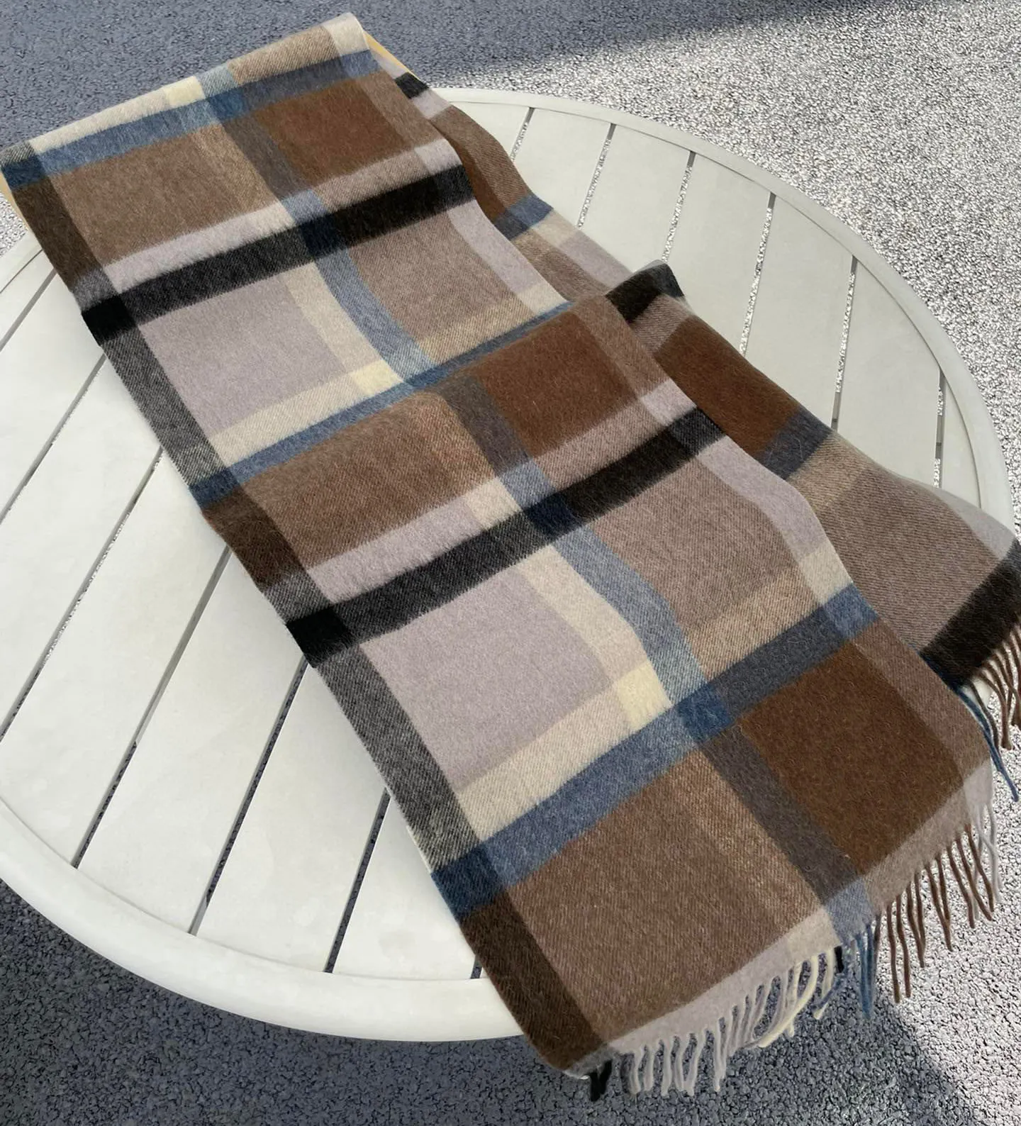 Écharpe/châle à carreaux en laine chaude d'hiver pour hommes et femmes, écharpe de styliste Pashmina