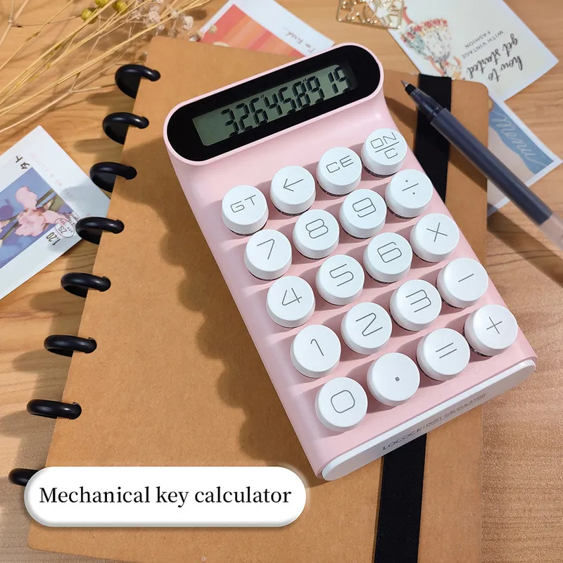 Calculadoras Calculadoras Teclado Mecânico para Mulheres Escritório Financeiro de Alto Valor Contabilidade Dedicado Bonito e Elegante Calculadora de Estudante 230922