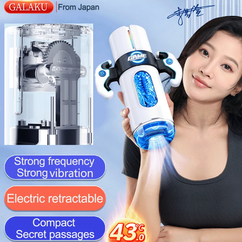 Masturbators GALAKU Male Masturbator Automatic Sucking Masturbation Cup For Men Deep Throat Oral Vagina Suction Blowjob Vibrator Sex Toys 18 230922