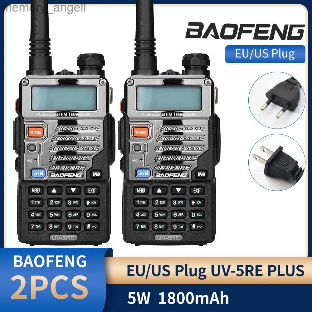 Walkie Talkie 1/2PCS BaoFeng UV-5RE 10KM Walkie Talkie Professionelle Ham Two Way Radio Transceiver FM VHF 136-174MHZ UHF 400-520MHZ UV 5RE HKD230922