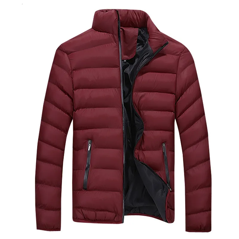 Vestes pour hommes hommes hiver chaud Slim Fit épais manteau à bulles veste décontractée vêtements d'extérieur mode col montant Parkas vêtements Ropa Hombre 230922