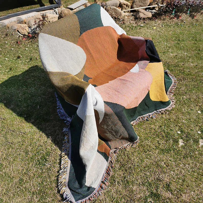 Blankets Fresh Single Sofa Blanket Cover Artistic Personality