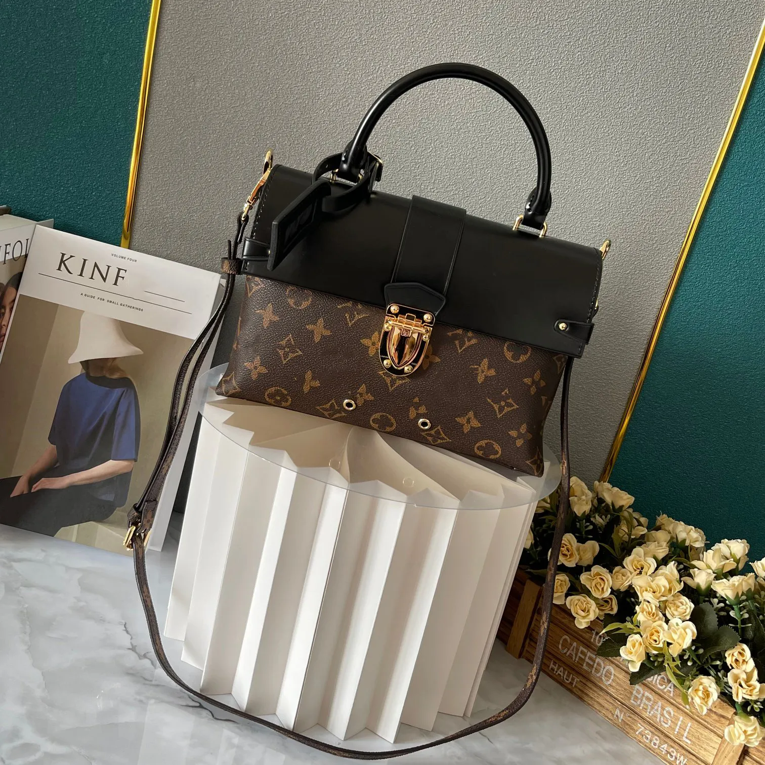 Klassisk högkvalitativ lyxdesigner Bag Wallet Pastelbock Handväska Ett handtag Lady Fashion Kosmetiska väskor Handväskor Kopplingsväska gratis fartyg