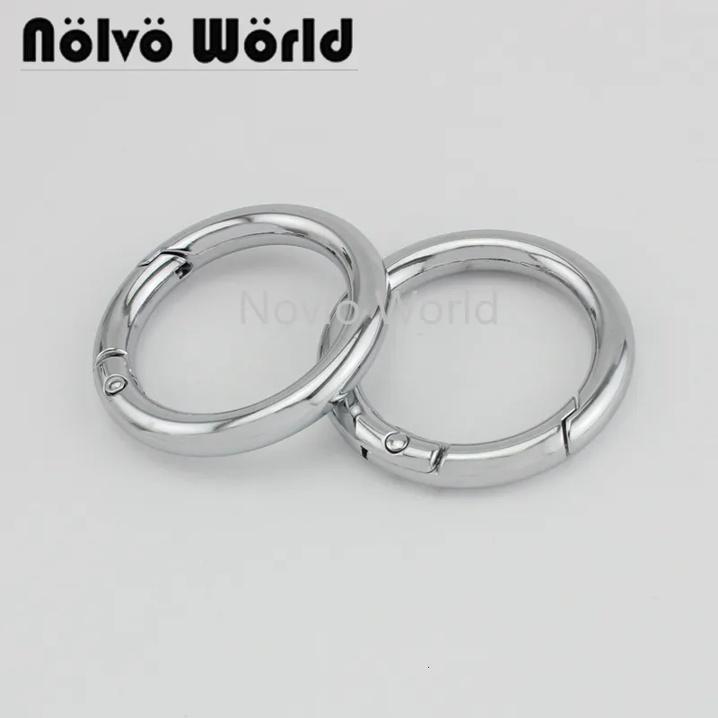 Anelli Noo World 5-20-100 pezzi 6 colori 32,9 mm 1-1/4" in metallo cromato Anello a molla O Anello moschettone rotondo 230922_voghion.com
