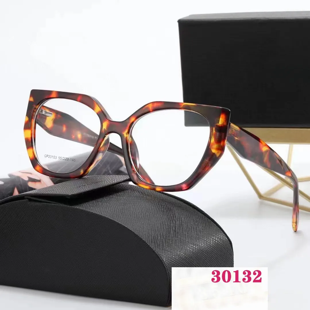 Top luxe zonnebril polaroid lens designer dames heren bril senior brillen voor dames brillen frame vintage metalen zonnebril met doos luipaard PT 30132