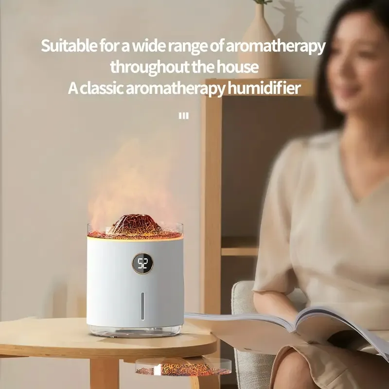 1 Diffuseur Daromathérapie À Flamme Bicolore À Affichage Numérique, Lumière  Ambiante De Volcan Dhôtel À Domicile, Humidificateur De Pulvérisation  Danneau De Fumée De Méduse, Augmente Lhumidité De Lair Du 15,53 €