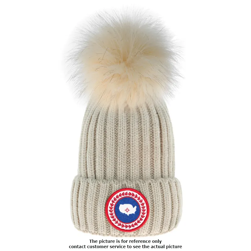 Дизайнерский канадский бренд, кепки с черепом, модная мужская и женская теплая шапка-бини с вышивкой и логотипом, вязаный шерстяной шар