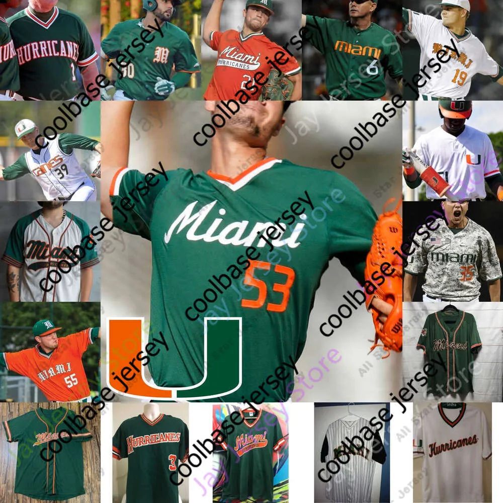 Save Big on Bulk Miami Hurricanes Baseball Jersey Miami Hurricanes Baseball  Jersey NCAA College Ron Fraser, Heaton More Legends Best Deals on