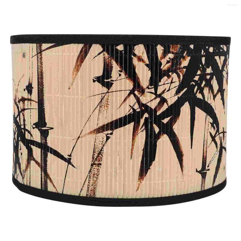 Pendant Lamps Lamp Accessory Shades Bamboo Lampshade Retro Decor Hanging Crafts Ceiling Lights Cover