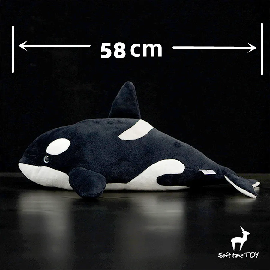 Pluche poppen Orka Anime Leuke Plushie Orcinus Orca Knuffels Levensechte Dieren Simulatie Gevulde Pop Kawai Speelgoed Geschenken 230921