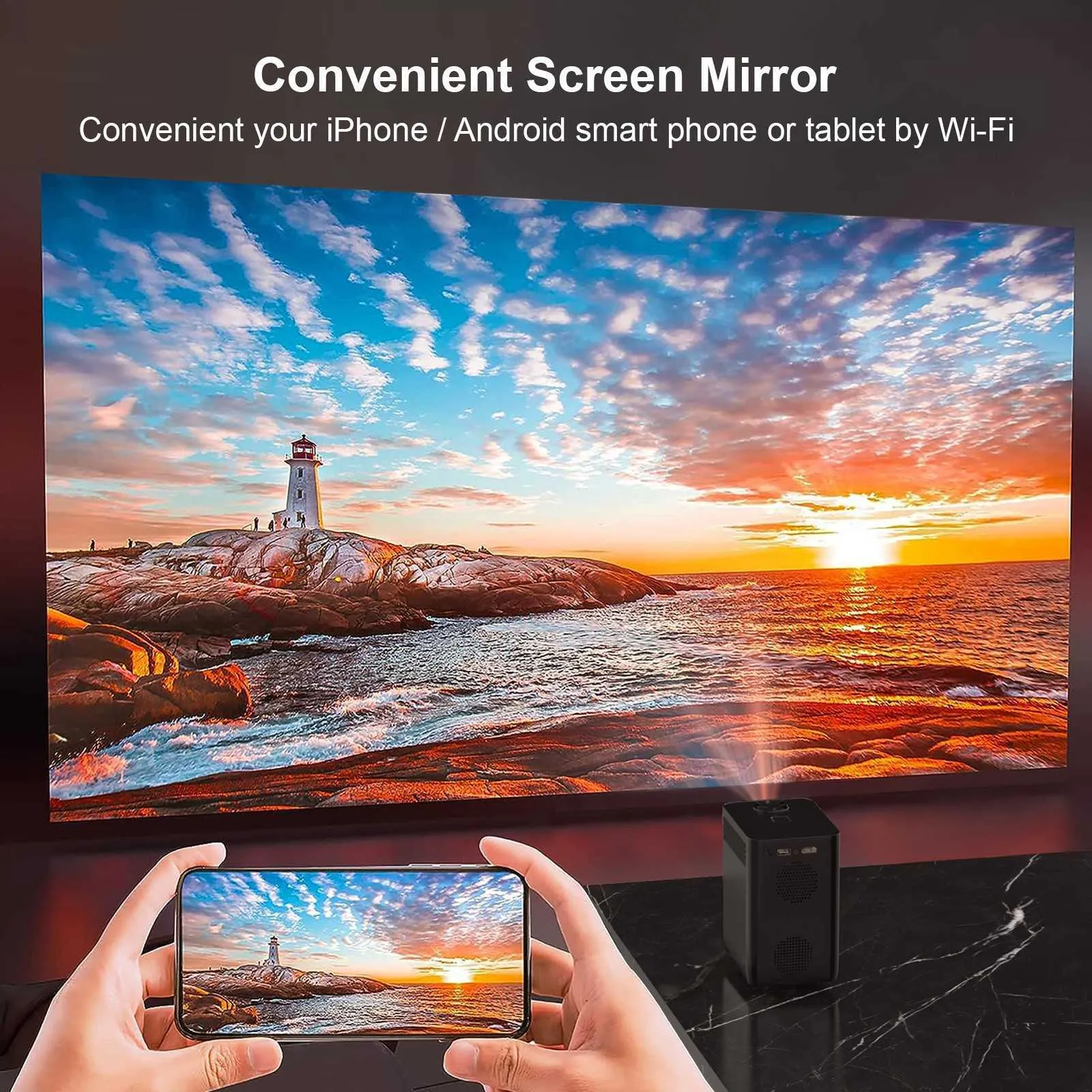 DHgate.com:Mini Android Projector 2GB 16GB 120ANSI, 1280720P Outdoor ...