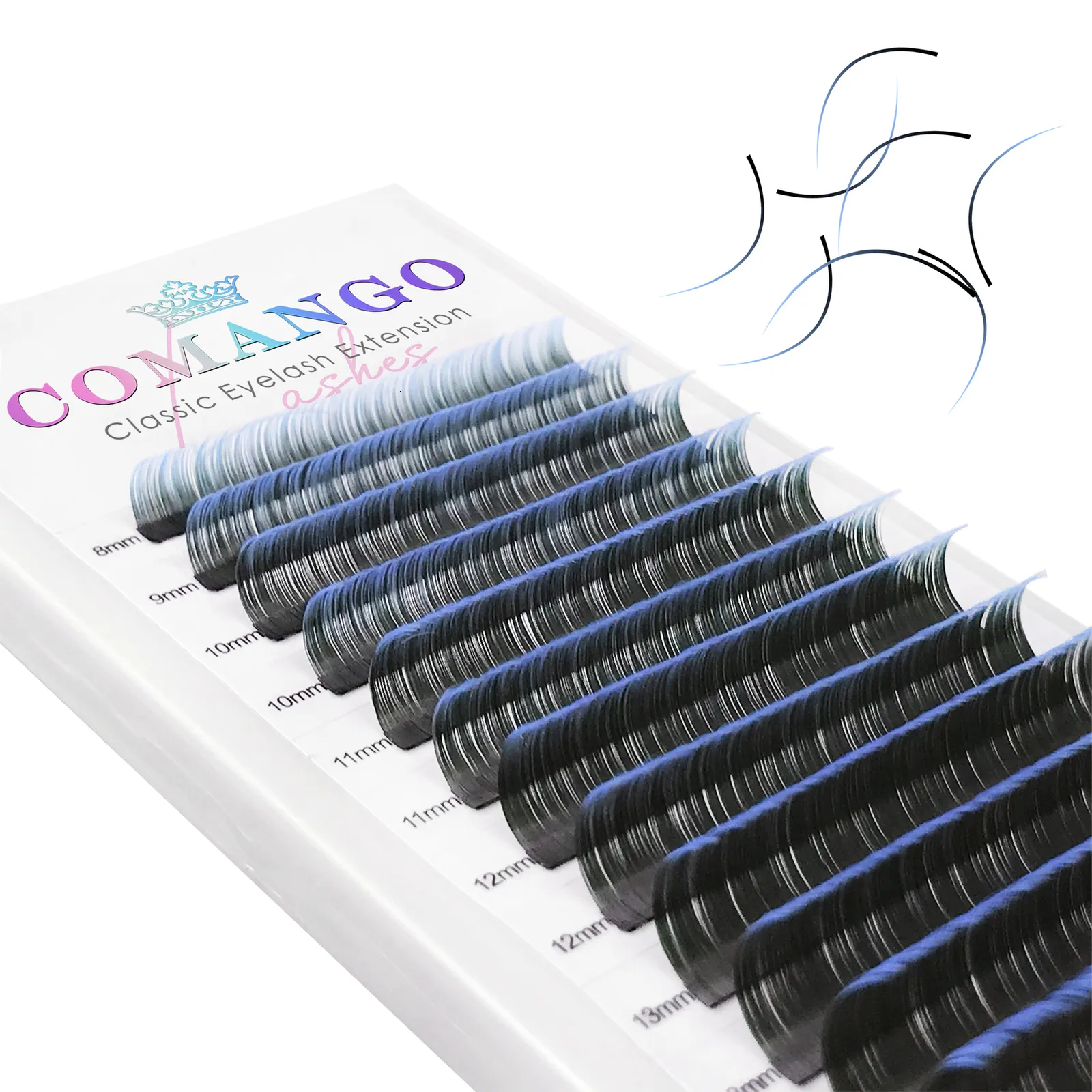 False Eyelashes Ombre Pink Red Blue Purple Mix Trays Mink Colored Eyelashes Ombre Lashes Natural False Eyelash Extension Colourful Lash Makeup 230921