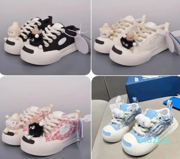 Unisex Canvas Skate Shoes With Elevated Thick Sole Ugly Cute