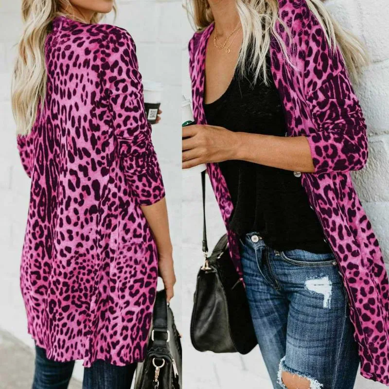 Tanques femininos mulheres manga longa leopardo impressão moda casaco bllouse t-shirt regatas top blusa 2023 camiseta para pano y2k