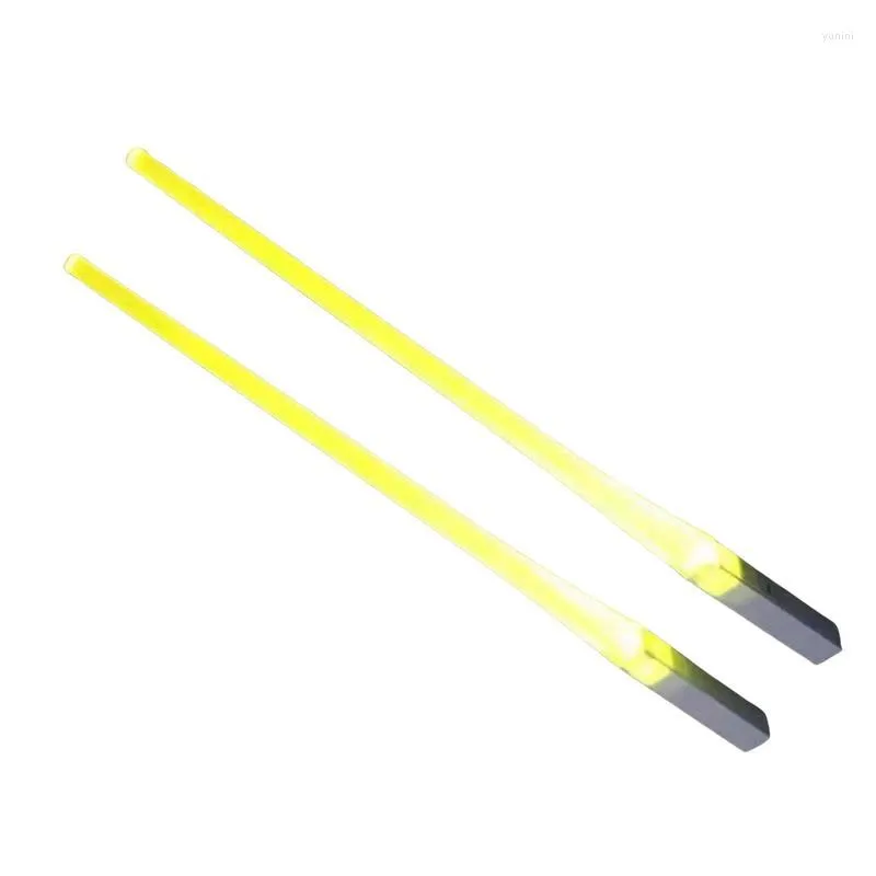 Chopsticks 1 Pair Lightsaber Portable LED Light Up Chop Sticks Durable Lightweight Grade ABS Tableware For Kitchen