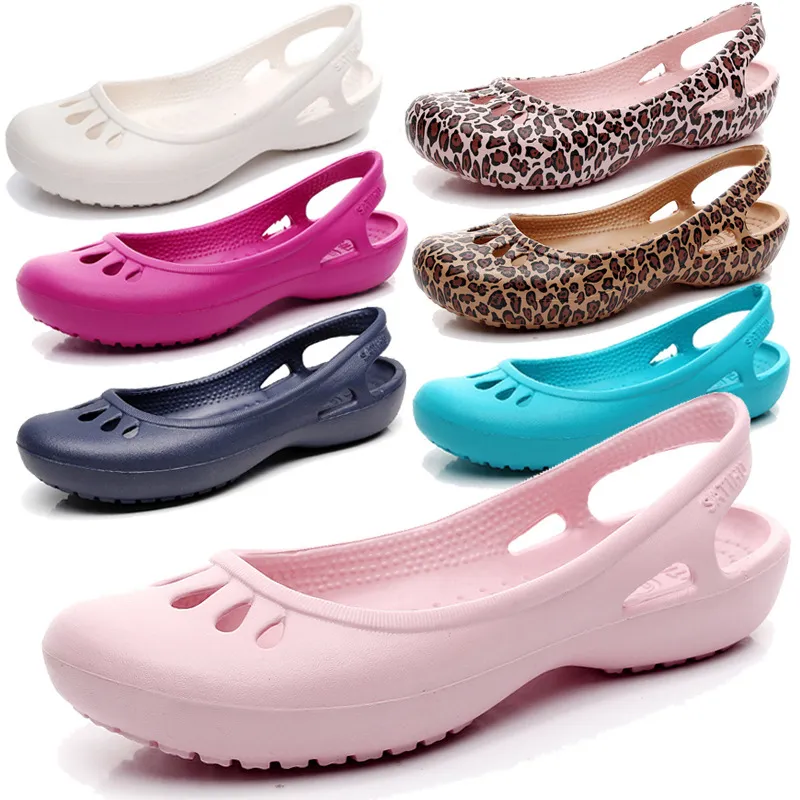 Slippers Certified Satihu Summer Lightweight Anti Slip Hole Shoes Clog For Women's Flat Bottom Sandals Nurse Outdoor Beach Jelly 230922