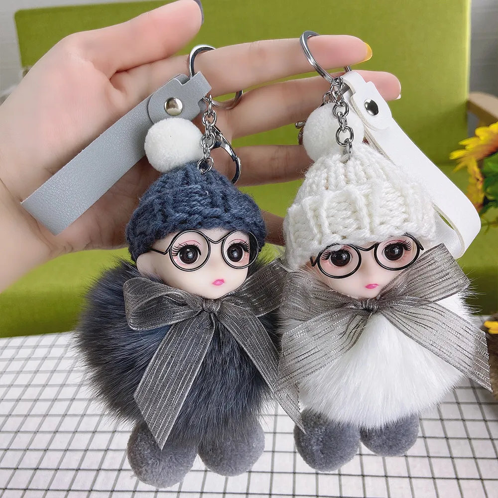 Exquisite Plush Key Pendant Fully Filled Raccoon Keychain Raccoon