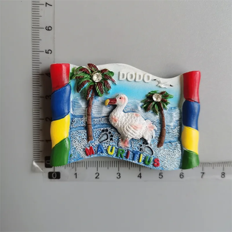 Magnete Frigorifero 3D Dodo Mauritius - Souvenir Di Viaggio In Resina Fatto A Mano - 8x8 Cm - Regalo Viaggio - 2