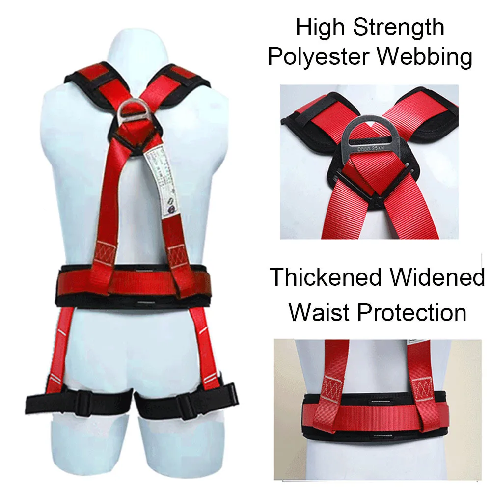 Full Body Climbing Harness, Rope Access Work Safety Belt For