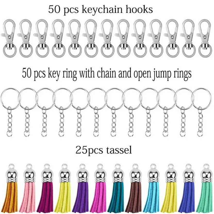 50pcs Tassel Pendant Keychain Tassels Tiny Tassels Earring Tassel Crochet  Tassels DIY Keyring Tassel Tassels for Crafts Handmade Tassels Bulk Jewelry