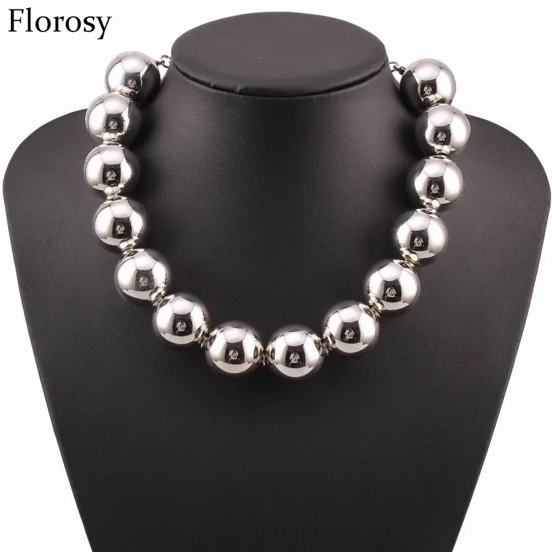 Chokers Sexy Statement Big Bead Ball Choker Necklace From