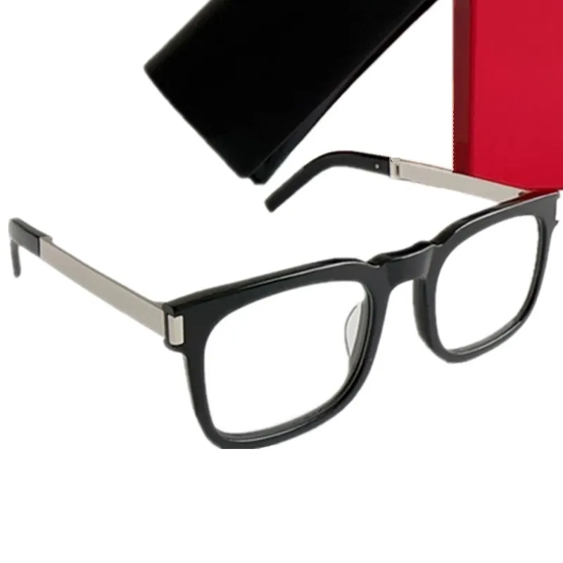Luxury Desig Men Model Star Concise Square Frame 58L1 51-23-145 Perfekt plankmetallglasögon för receptglasglasögon Fullsetfodral