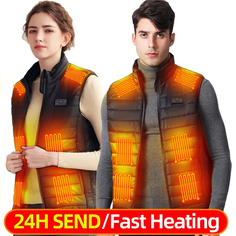 Gilets pour hommes Gilet chauffant pour hommes et femmes Veste chauffante électrique USB Vêtements de chasse légers en plein air 230922