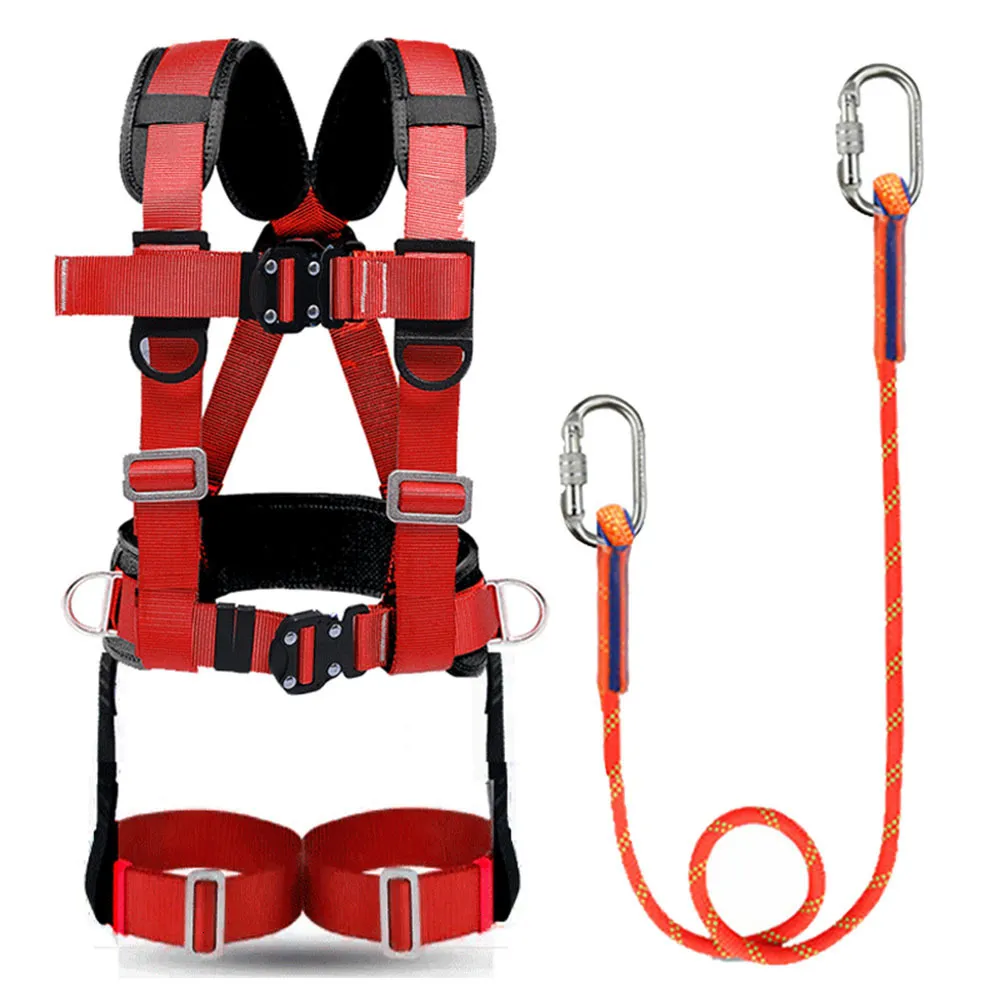 Climbing Harnesses Aerial Work Safety Belt Full Rope Outdoor Rock Climbing  Anti Fall Protection Equipment For Electrician Construction 230921 From  Huo05, $37.25