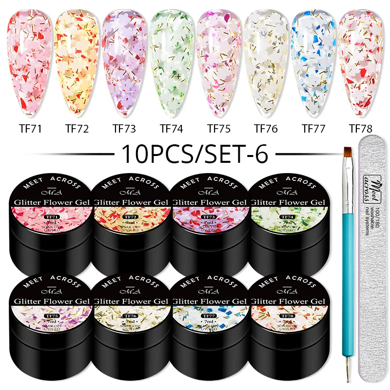 10Pcs Set for Gel Polish, for Gel Nails Professional Nail Art Tools for  Manicure/Pedicure Nail Art at Home 